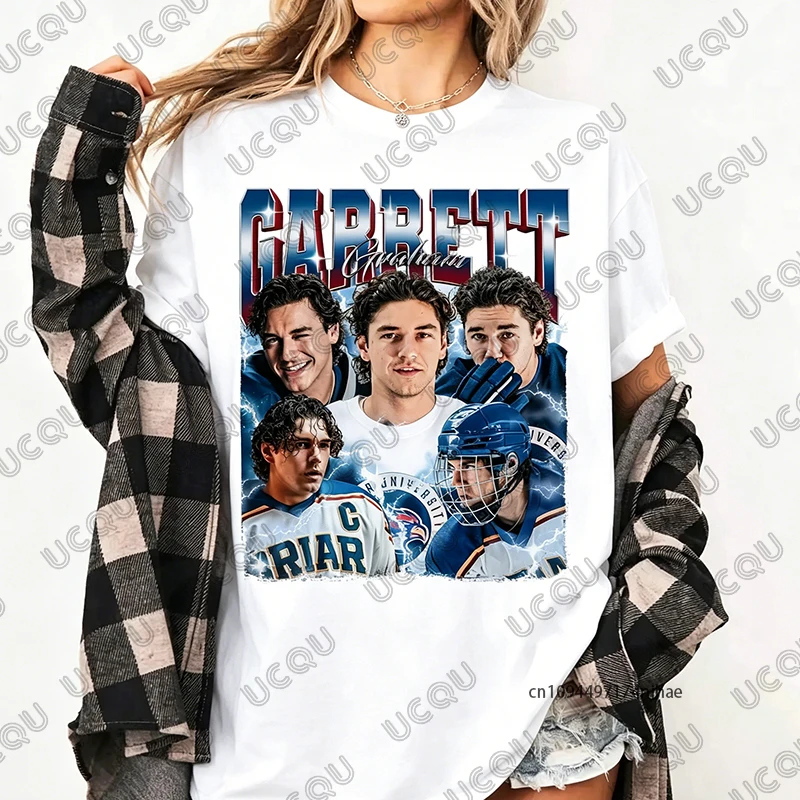 2026 Off Campus Briar Garrett Graham Graphic Print Cotton T-Shirt For Women Summer Sports Tees Casual Oversized Unisex Tops