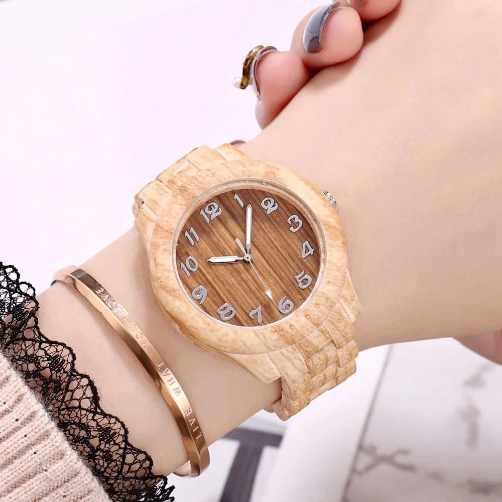 Watch Men Casual Bamboo Bracelet Watches Wooden Watch Women Quartz Wristwatches Gift Watches Часы Женские Наручные Reloj Mujer