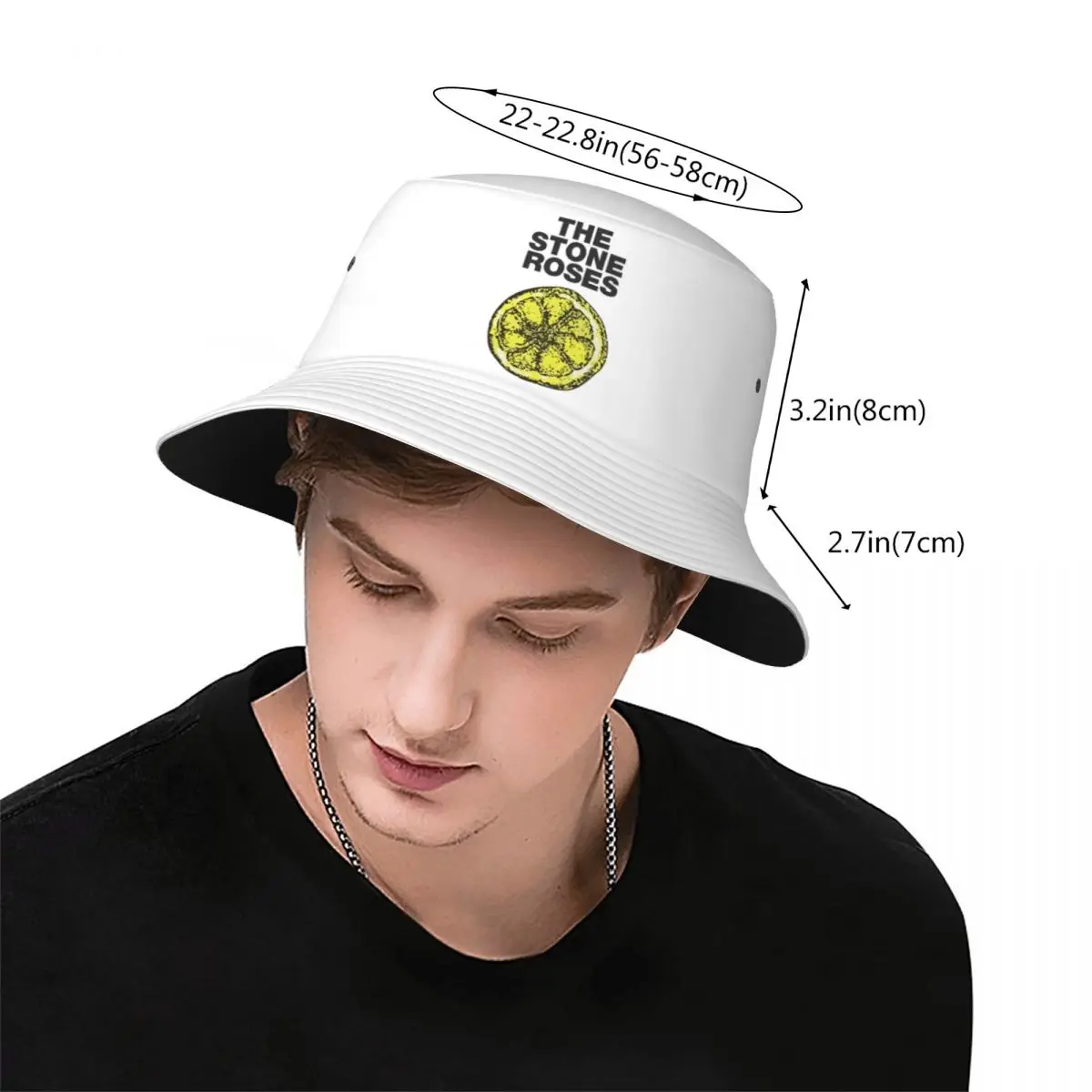 Unisex Bucket Hats Stone Roses Merch The Stone Roses Lemon Vocation Getaway Headwear UV Protection Outdoor Fishing Caps Panamka