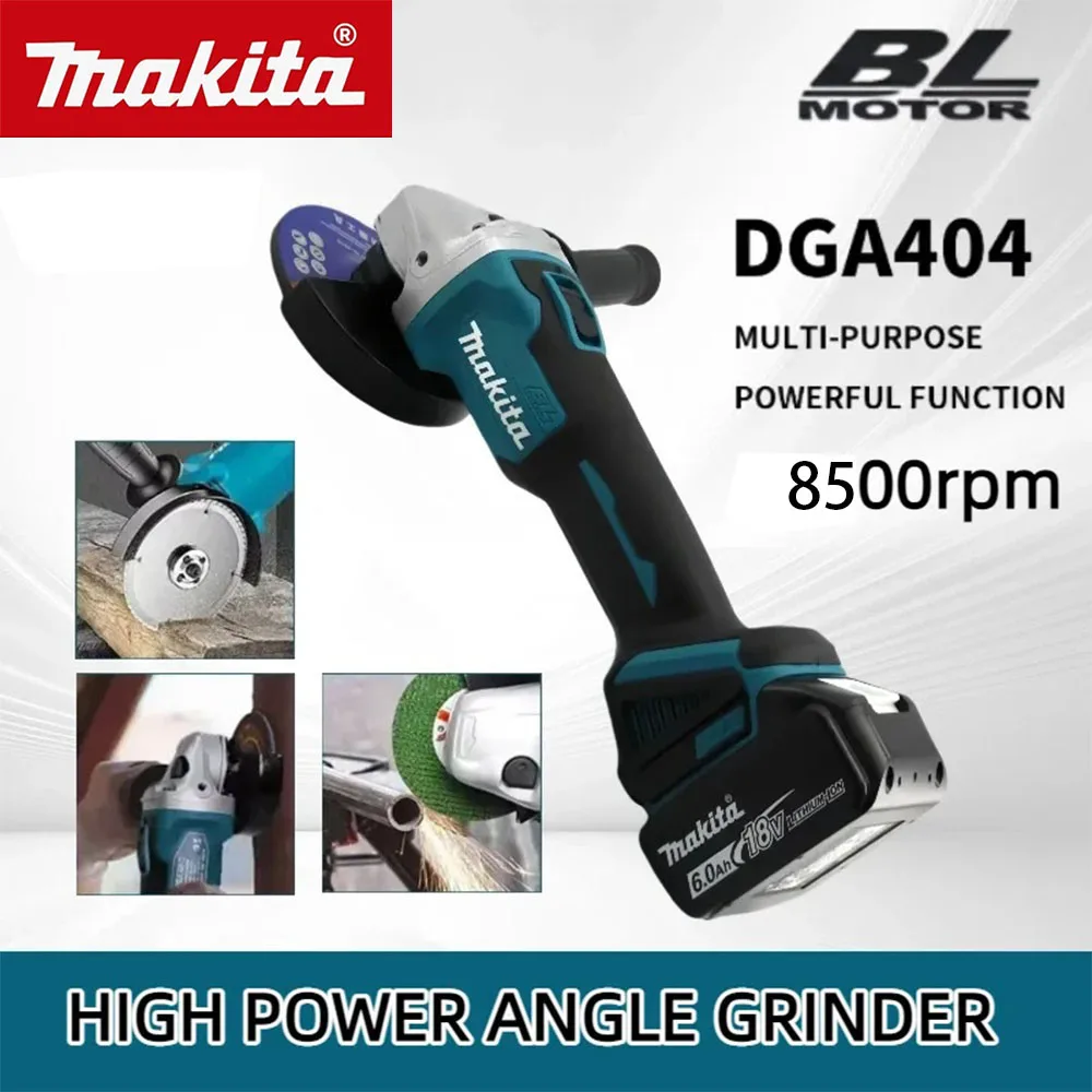 Makita DGA404 18v 100/125mm Power Tools Grinder Tool Wireless Power Tools Electric Grinder Angle Grinder Brushless Sander Angle