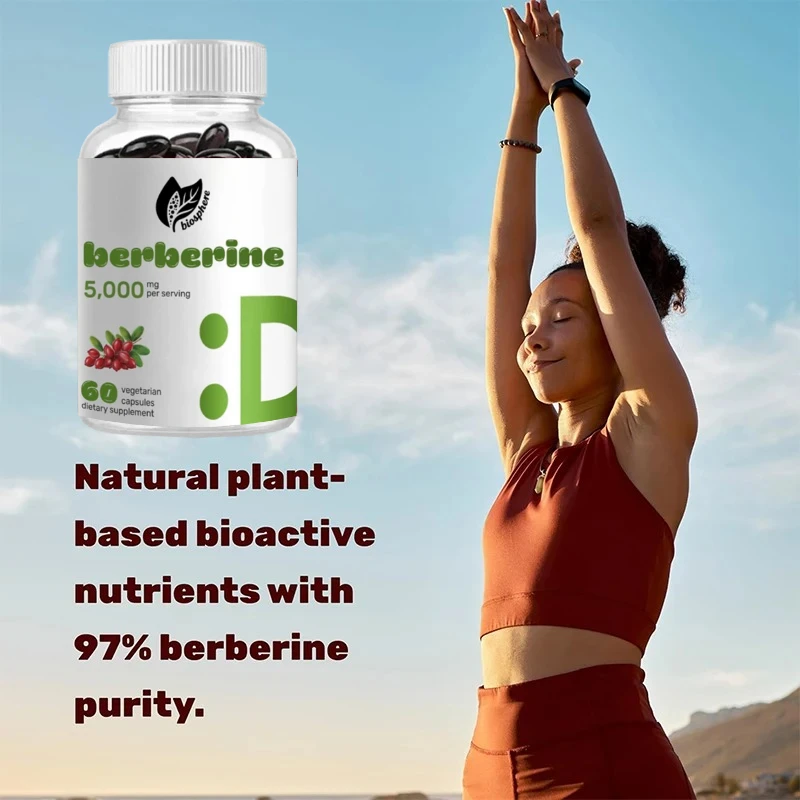 97% مكمل كركم أقصى قدر من البربري النقي، 5000 مل جرام في تقديم، 60 كبسولة نباتية، غير كائنات معدلة وراثيًا