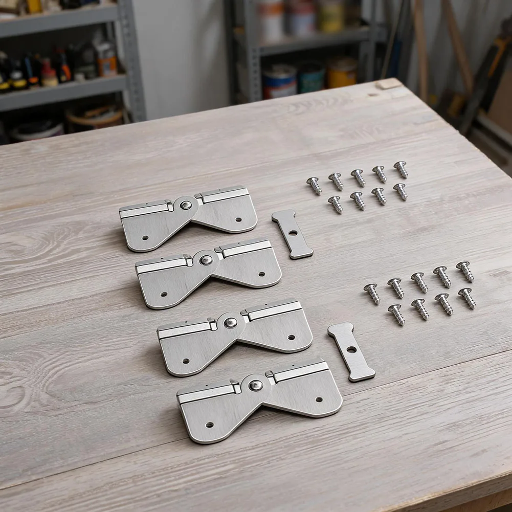 Gutter Extension Hinge Kit Featuring Aluminum Construction for Compatibility with Common Residential and Commercial Gutter Sizes