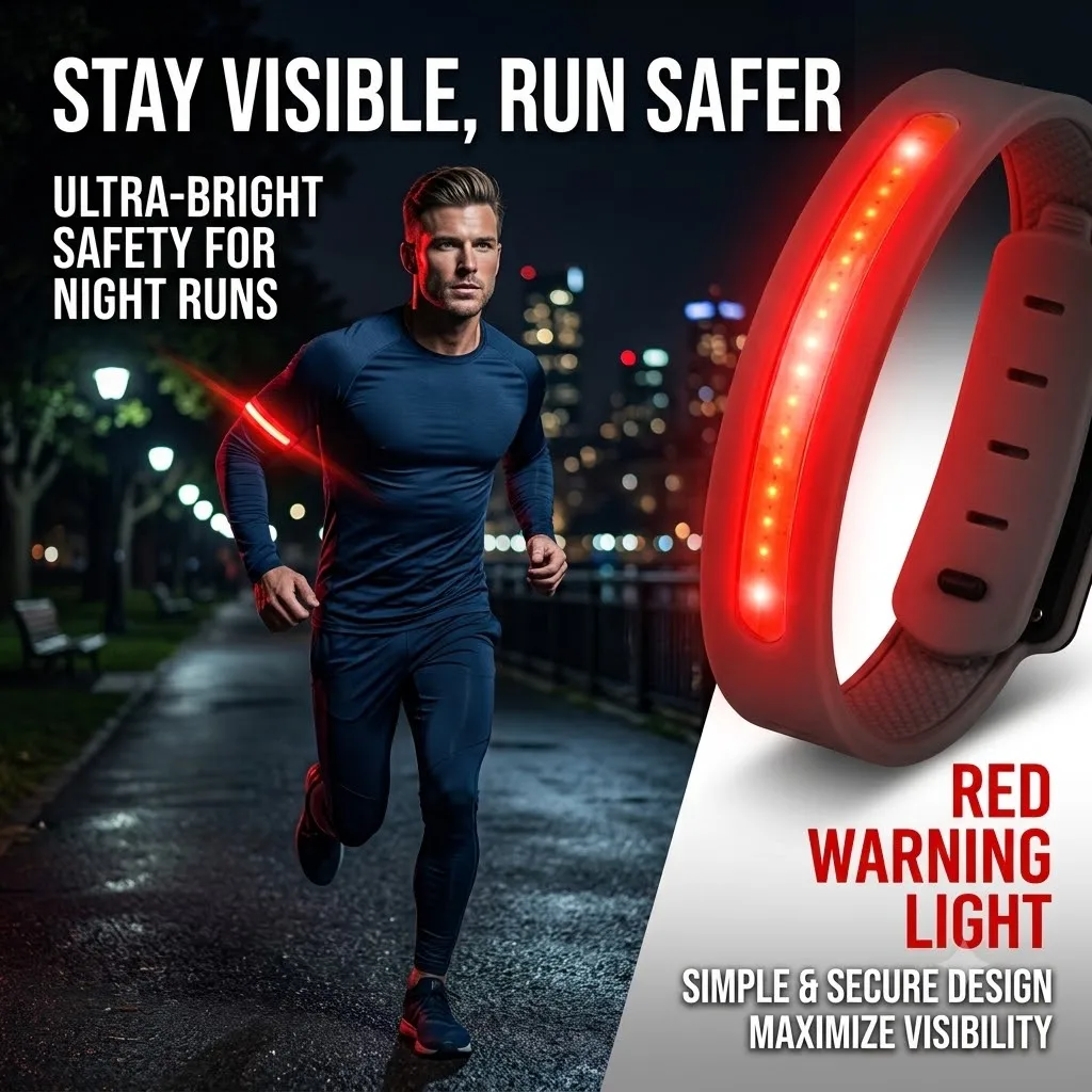 Ultralight COB Running Light Night Running Armband Light Type-charging Outdoor Sport Flashing Light  Warning Light Lightweight