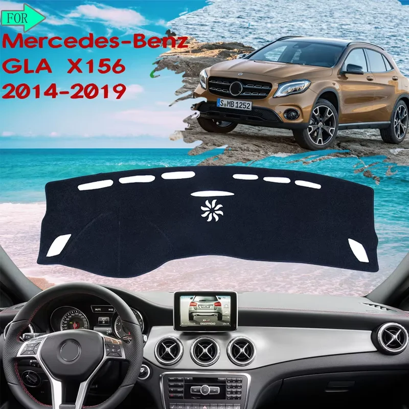 

Коврик для приборной панели, коврик от солнца для Mercedes Benz GLA X156 GLA180 GLA200 220 GLA250 220 220d AMG, автомобильные аксессуары, товары
