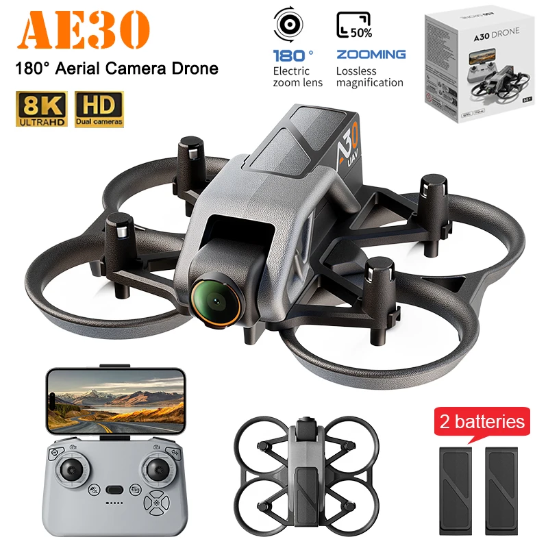 

AE30 Mini Drone 8K HD Camera Small Helicopter for Beginners RC Quadcopter Altitude Hold Child Toy Gifts Optical Flow