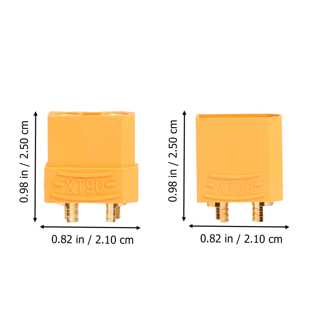 

20 pcs Plug Connector Orange Tones Male Female 10Pairs High Current Solid Reliable Connection Electrical