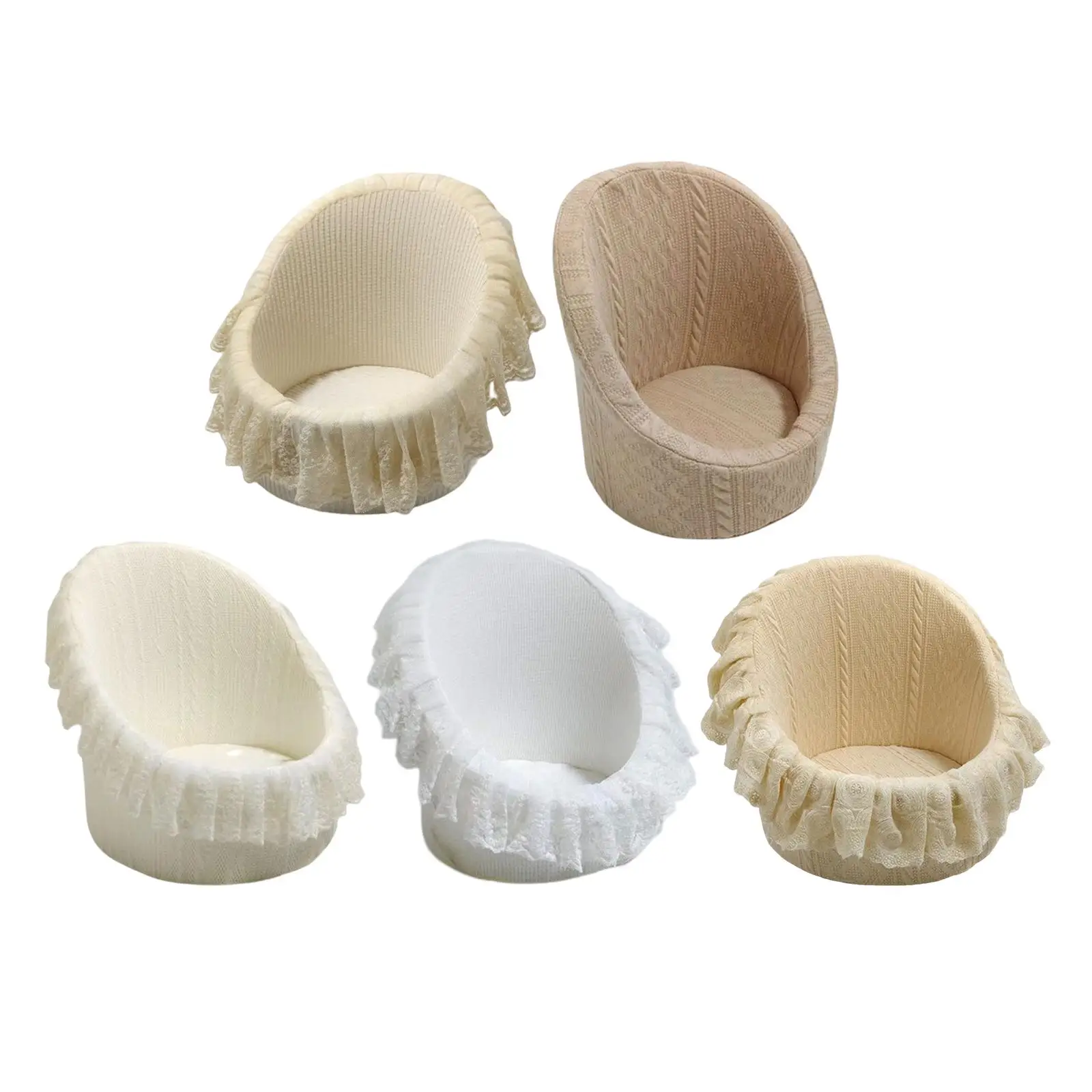 Infant Photography Props Photo Shooting Chair Seat Small Sofa Shooting Couch Baby Birthday Party Decoration Mini Posing Sofa