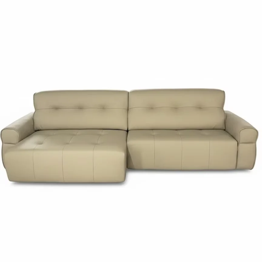 

m Modern Italian Luxury 2-Seater Leather Sofa Large Size Modular Sofa for Living Room Furniture Extendable Feature m