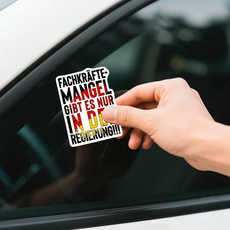 

3 шт. вырезанные немецкие политические массивные виниловые наклейки (3 дюйма), «Округленные рабочие Откройте меня в Германии! Цитата наклейки