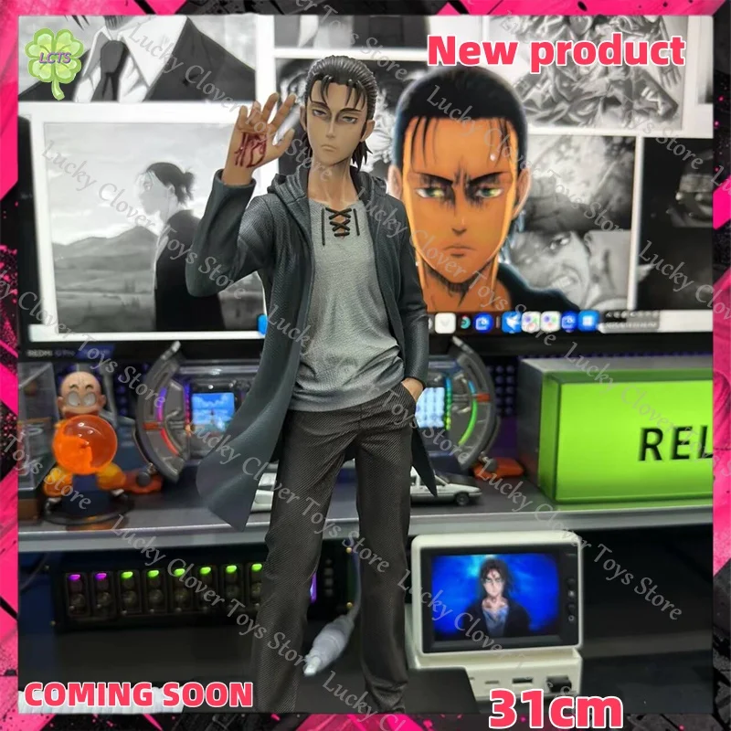 【preventa】figuras-de-anime-de-attack-on-titan-eren-de-31-cm-figura-de-eren-jaeger-estatua-de-pvc-modelo-coleccionable-decoracion-de-escritorio-juguetes-regalo