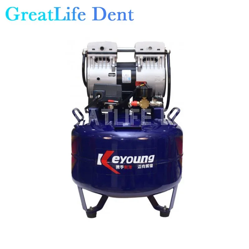 GreatLife Dent Dental 545-1680W 32-60L Air Compressor Laboratory Vertical Oil-free Silent Dental Air Pump Dental Lab Equipment