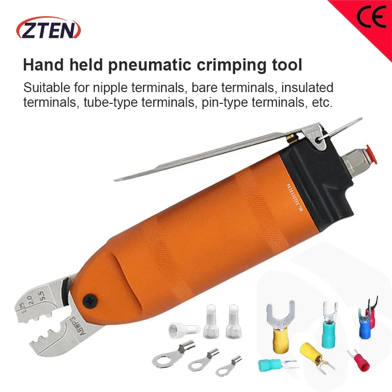 

Pneumatic Crimping Pliers Bare Insulated Terminal Head Nipple Pliers Wiring Clamp Hand Tools Crimping Connector 1.25 2.0 5.5 8