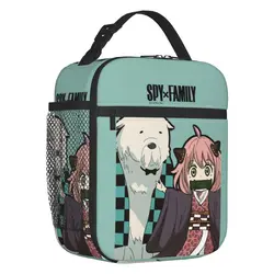 Spy X Family Anya Bond Cartoon Anime Thermal Insulated Lunch Bag Women Resuable Lunch Tote for Kids School Children Food Box