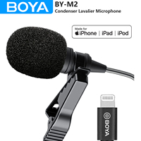 BOYA BY-M2 6m Professional Condenser Lavalier Lapel Microphone for iPad iPhone iPod touch iOS Devices Live Streaming Youtube