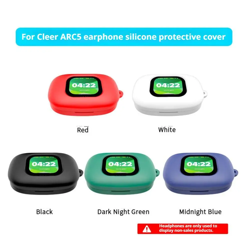 For Sony Cleer ARC 5 Bluetooth Headphone Silicone Protective Cover Shockproof Dustproof Anti-drop Accessories Headphone Cas F1D7