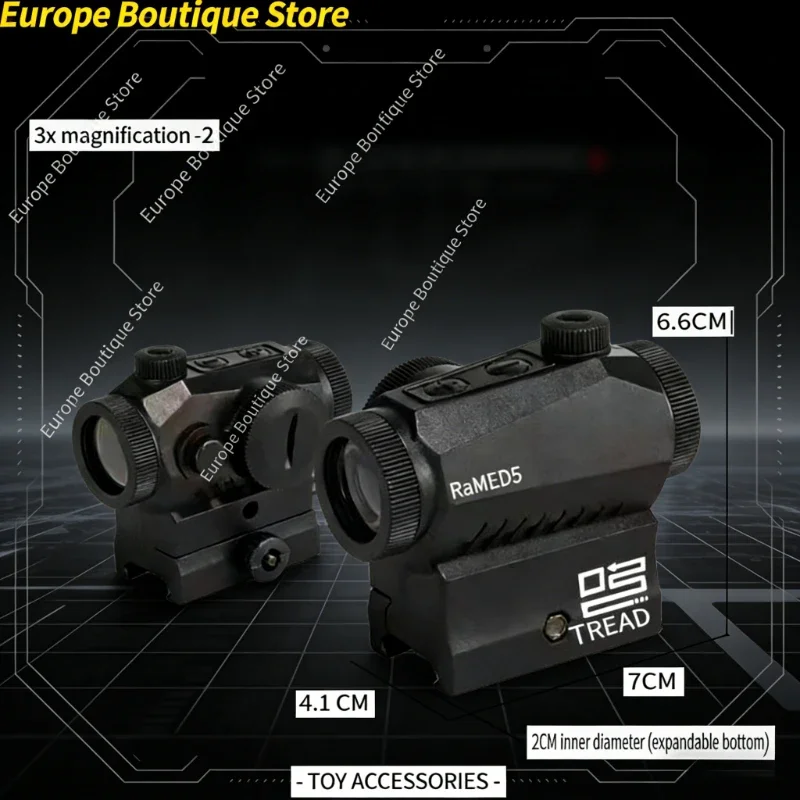 

2026 1/2/5 шт. Прицел для игрушечного пистолета на 20-мм планку для M1911 M416, детских страйкбольных пистолетов, игрушек для страйкбола и охоты
