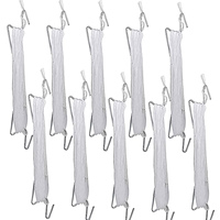 10Pcs Plants Hooks & Clips Tomato J Hooks Clips Set with 10M Rope Tomatoes Growing Hooks Clips for Tomato Grape Pepper