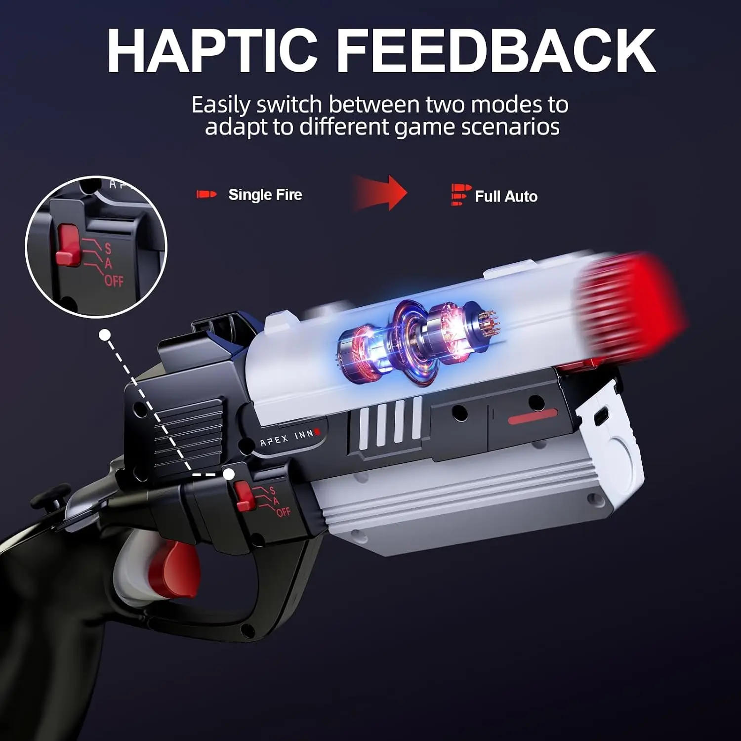 For Meta Quest 3/3s Controllers Gun Stock Cover for Quest 3 VR Controller Electric Pistol Grips Cover For Quest 3S Accessories