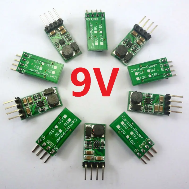 

10Pcs Breadboard Power Supply DC-DC 3.7V 5V to 9V step up boost converter module For UNO Raspberry Pi MCU Relay LED Diy