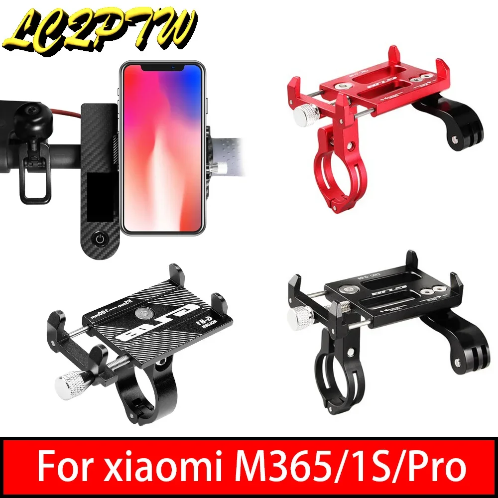 Soporte de teléfono ajustable de aleación de aluminio para patinete eléctrico Xiaomi M365 Pro/bicicleta de montaña-soporte Universal para teléfono móvil