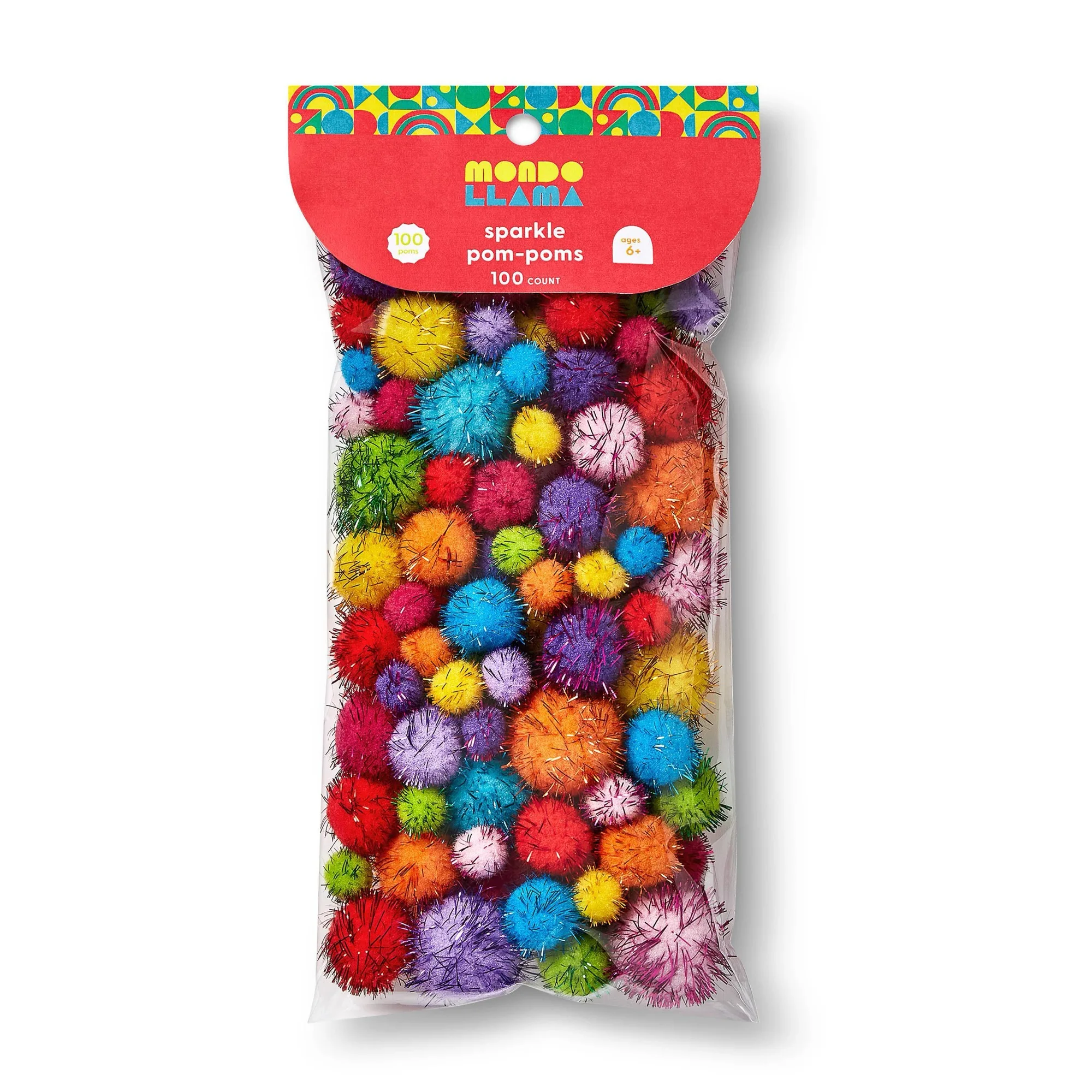 100 unidades de pompons brilha - Craft Embellishment avaliação e preço