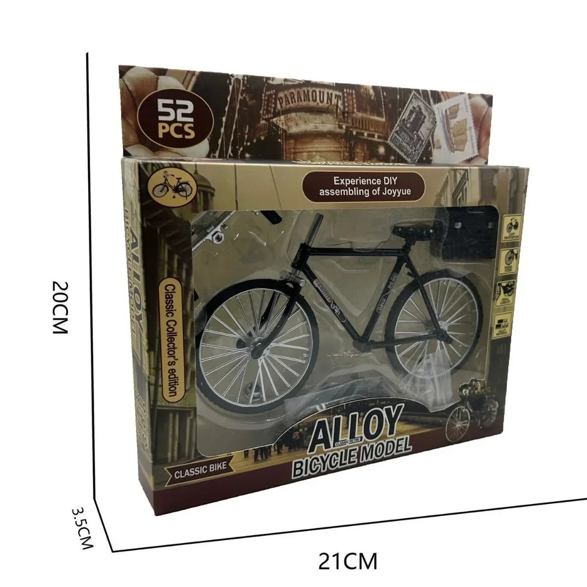 DIY تجميع سبيكة دراجة لعبة مجسمة واقعية اثنين ثمانية بار رودستر غير الكهربائية النقل مركبة تحصيل العنصر #5