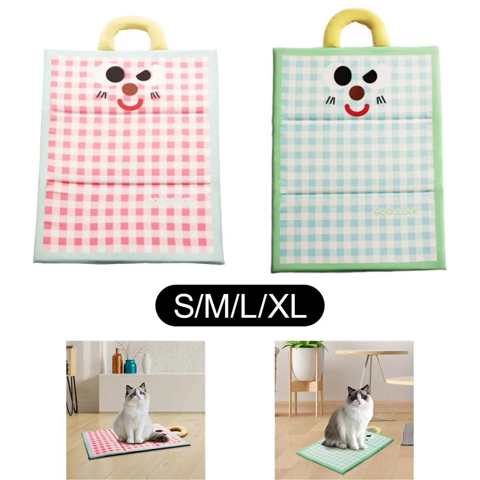 Gato cão almofada de dormir gelo seda gatinho gatinho indoor ao ar livre pet almofada de resfriamento para animais pequenos canis chão assento de carro