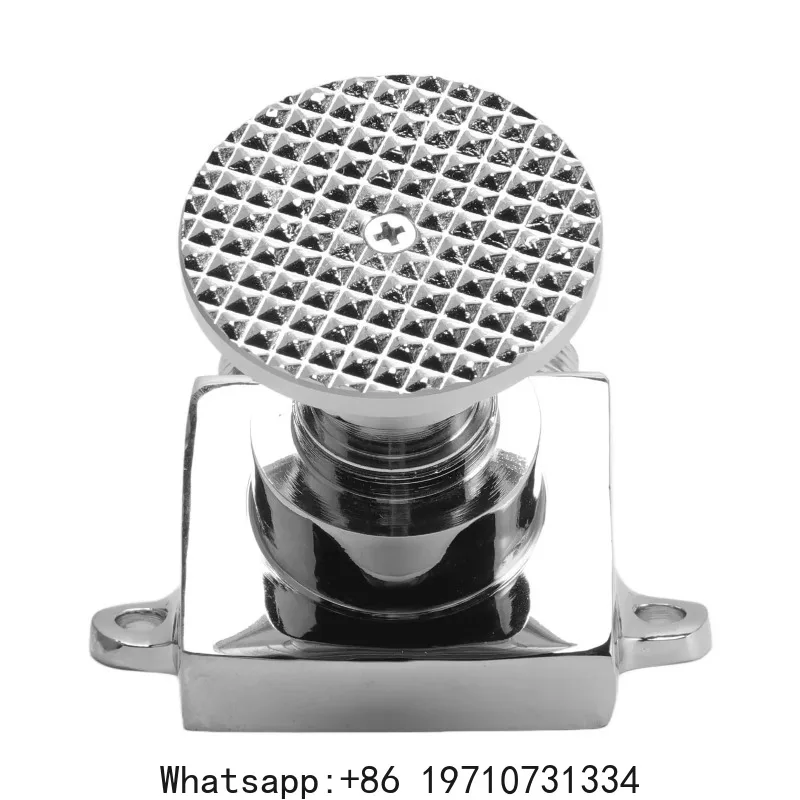 Water Tap Foot Pedal Valve Hygienic Contact Water Tap Pedal Control Switch Stainless Steel Water Saving Valve for Public Places