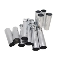 50 piezas/set Cartucho cilíndrico dental de aluminio vacío con tapa 25mm 45-120mm Herramienta de odontología Material de laboratorio para técnico