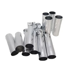50pcs/set Dental Empty Aluminum Cartridge Cylinder With Cap 25mm 45-120mm Dentistry Tool Lab Material for Technician