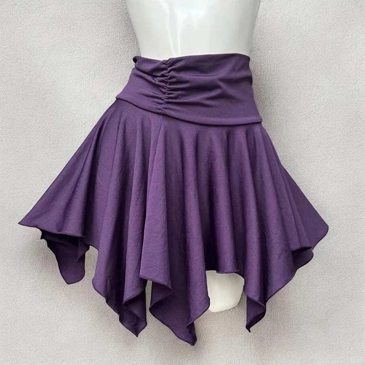 Summer Vintage Purple 3 Piece Set Women Japanese Casual Retro Knit Tops + Slim Camisole + Mini Skirt Sweet Kawaii Skirt Outfit