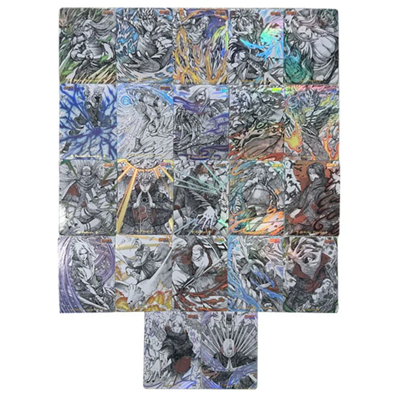 Anime Naruto DIY ACG Senju Hashirama Tsunade Kakashi Pain Konan Sasori Uchiha Itachi Sammlerstück Kartenspielzeug für Jungen Geburtstagsgeschenk