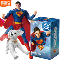 BLOKEES DC Superman Clark Kent David Packard Corenswet Comics Action Figure Collection Figure Movie Assembly Joint Movable Toys