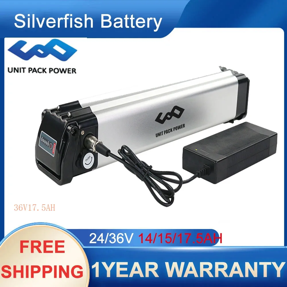 

Silverfish 24V 36V Ebike Battey 10ah 13ah 17.5AH 18650 Battery 4Ports Lithium Battery for 36V Folding Bike 250W 350W 500W Motor