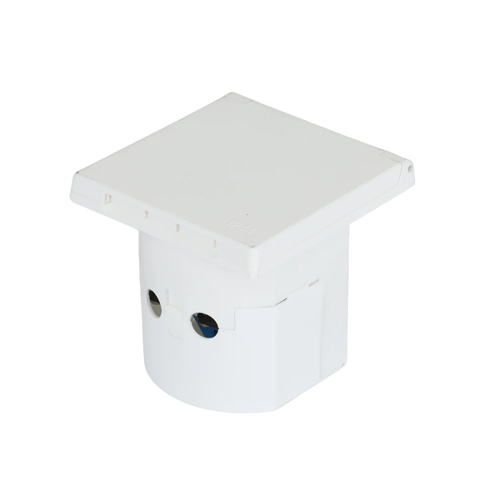 CEE Caravan Power Supply Plug 3 Pin 230 V / 16 A Mains Hook Up Socket Camping Extension Plug With Hinged Lid
