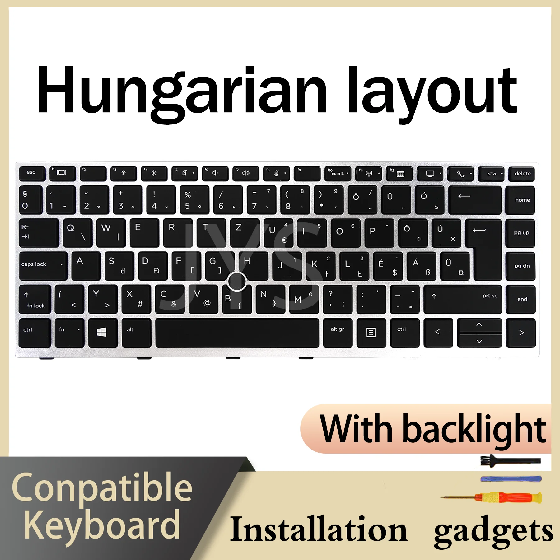 For HP EliteBook 840 G5/840 G6/846 G5/745 G5/645 G6/ZBook 14u G5 Backlit Keyboard Latin Spanish Portuguese Hungarian Brazil