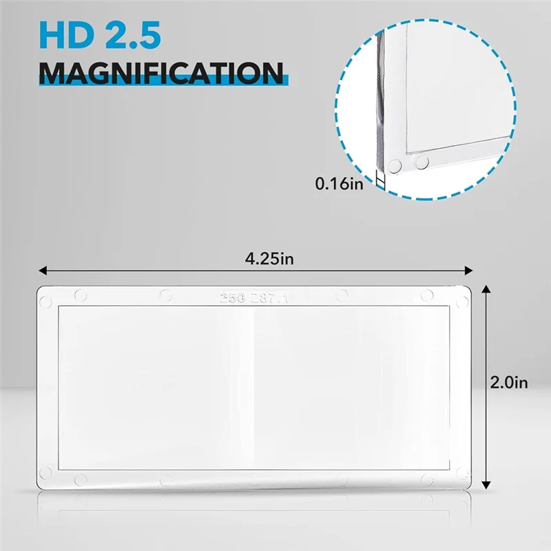 AC23-3Pcs خوذة لحام عدسة مكبرة 2.5 الديوبتر حماية العين لحام الملحقات المكبر الغشاش عدسة