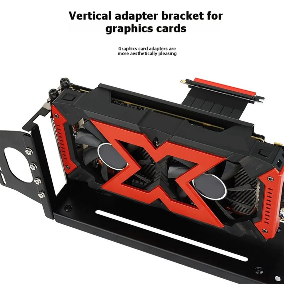 618 Mega Sale Vertical GPU Mount Bracket 2Slots Graphics Card Holder External EGPU Dock External GPU Docking Station White