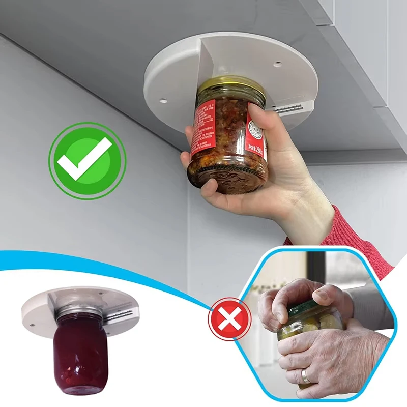 

Multifunction Can Opener Cabinet Under Jar Opening Tool Professional Bottle Quick Opener Fast Lid Remover Kitchen Accessories