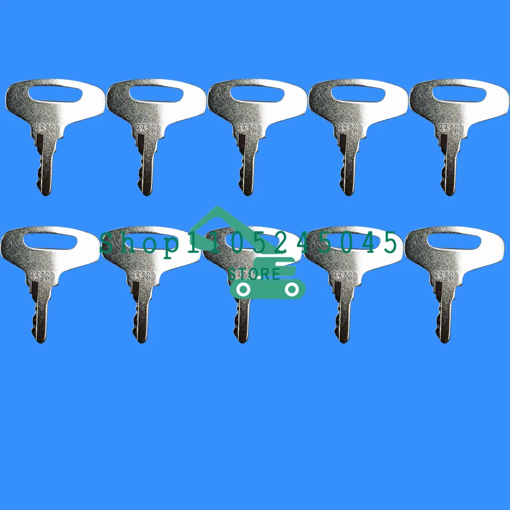 1/5/10Pcs Ignition Key 66711-55240 55240 Fit Kubota,Allmand, Finn, Gehl, Lay-Mor Tenant Thomas for Tractor Generator B&GL Series