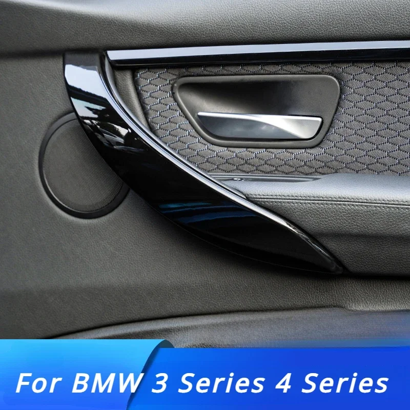 

2pcs ABS Carbon Fiber Car Interior Door Handle Trim Cover for BMW 3 4 Series F30 F34 F36 320li GT 2013-2019 Armrest Handle Cover