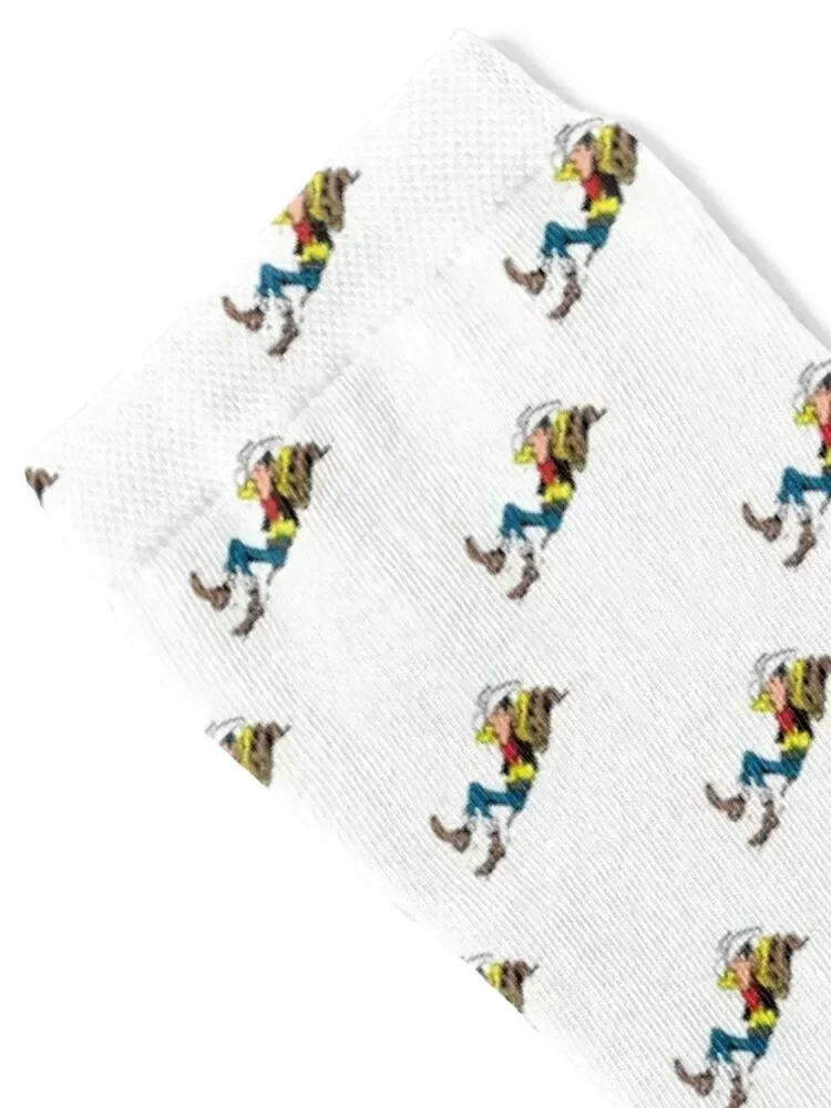 Lucky Luke Socks sports stockings anime colored Climbing Socks For Men Women's