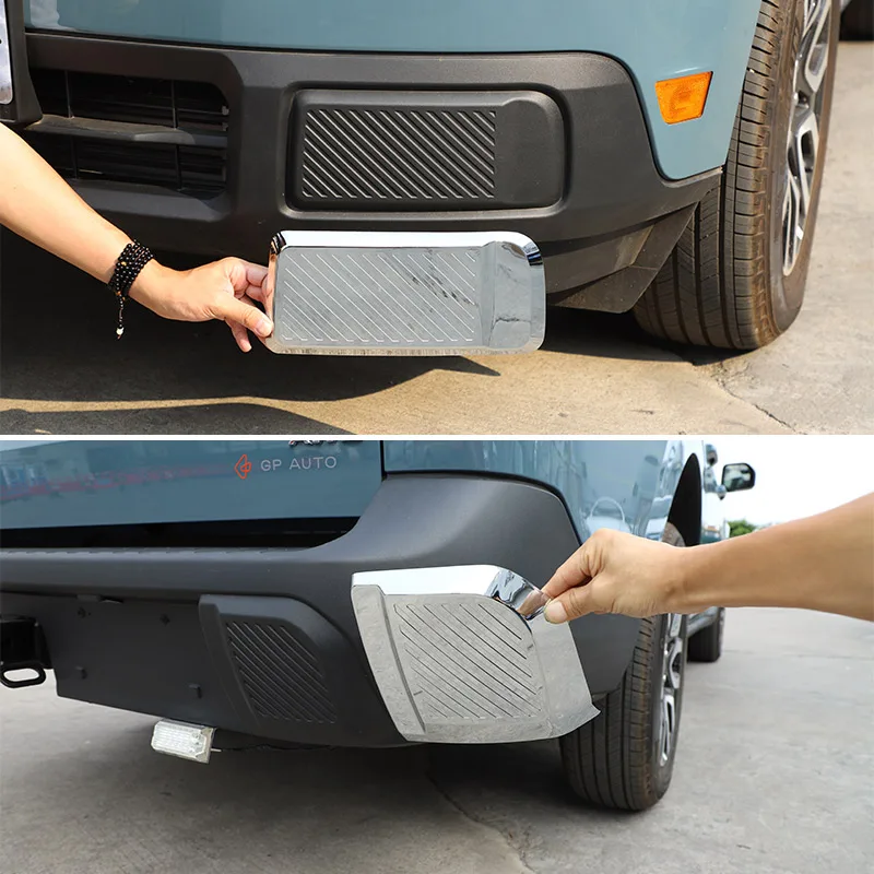 ABS Car Front Rear Bumper Strip Lip Spoiler Scratch Protector Trims Cover sticker For Ford Maverick 2022 Car accessories