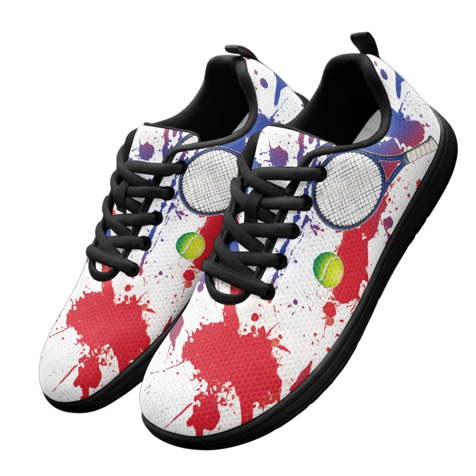 PENSTROLL Union Jack Tennis Print Men's Walking Shoes Athletic Shoes for Mens Breathable Backless Tennis Sneakers