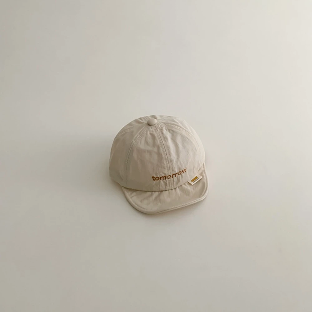 

Корейская летняя бейсболка с надписью, мягкая тонкая детская фуражка, дышащая быстросохнущая детская кепка с козырьками