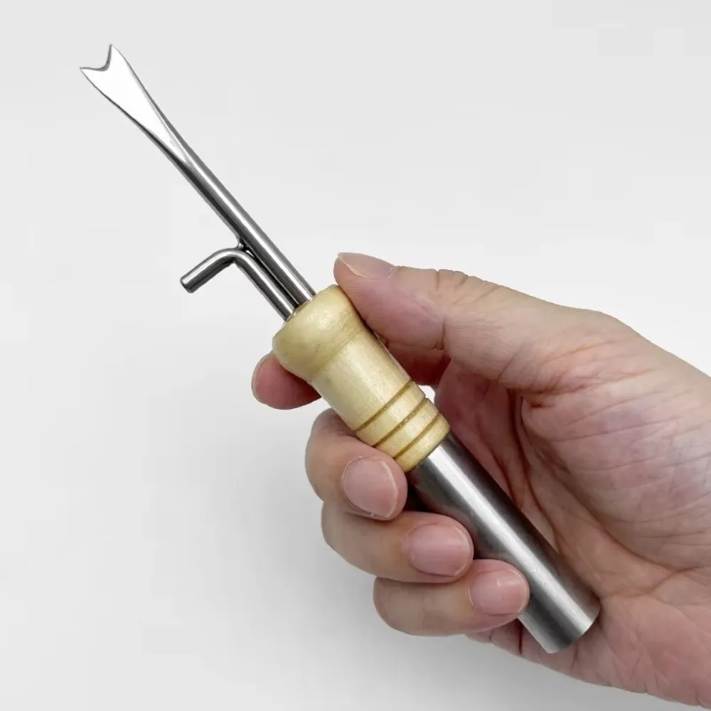 Stainless Steel Squid Jig Hook Saltwater Resistant Multifunctional Hook Corrector Tool Corrosion Proof Squid Bleeding Needle