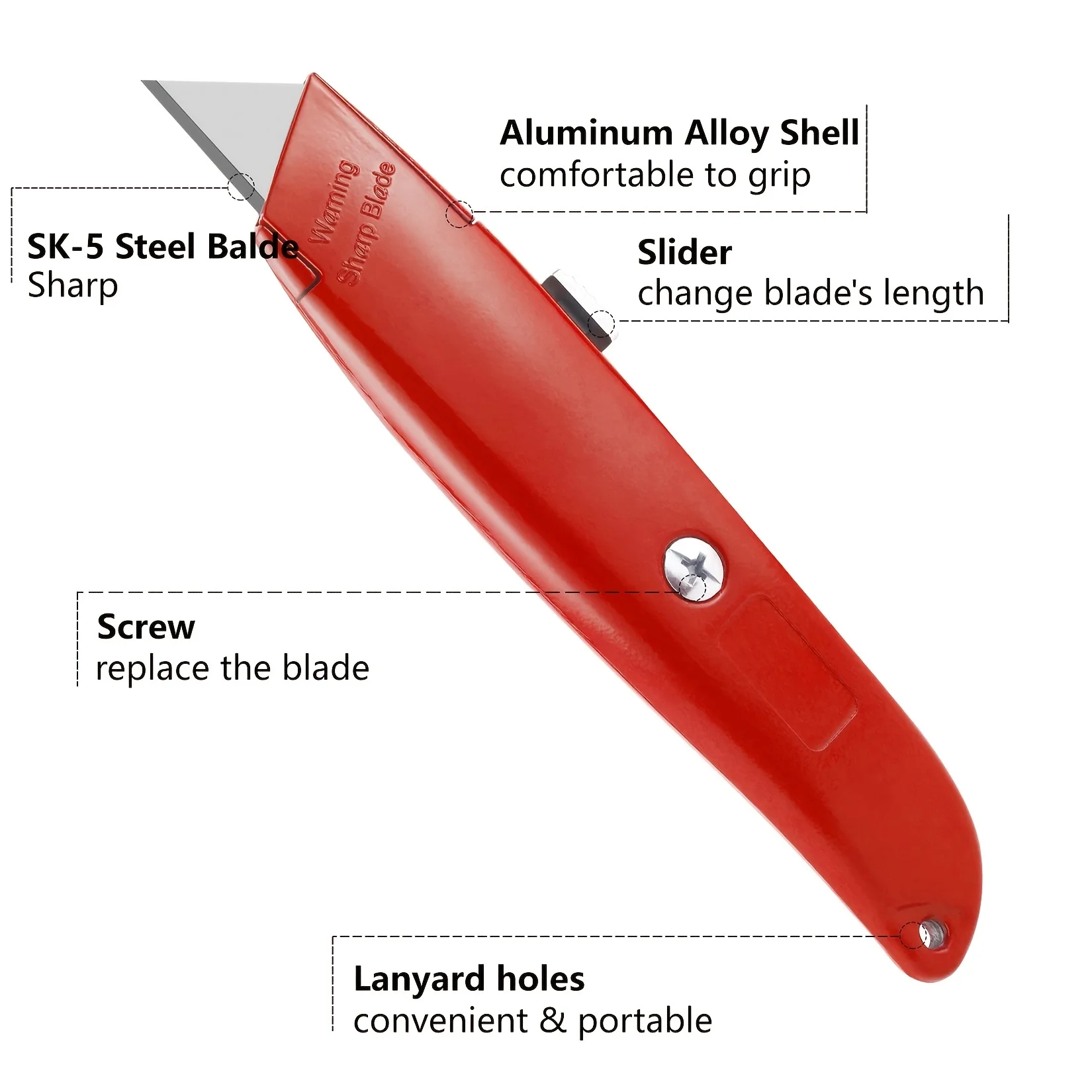 2Pack Utility Knife Box Cutter Retractable Blade Heavy Duty Utility Knife Retractable, Secure Locking,or Home, Office, School