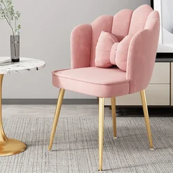 Luxury Living Room Chair Home Light Backrest Designer Bedroom Dressing Table Makeup Chair Nordic Meuble De Salon Furniture