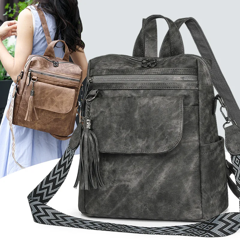 Fashionable Women Backpacks Retro Large Capacity Student Backpack Travel Backpack Kids Backpack Girl School Bags Mochilas Mujer