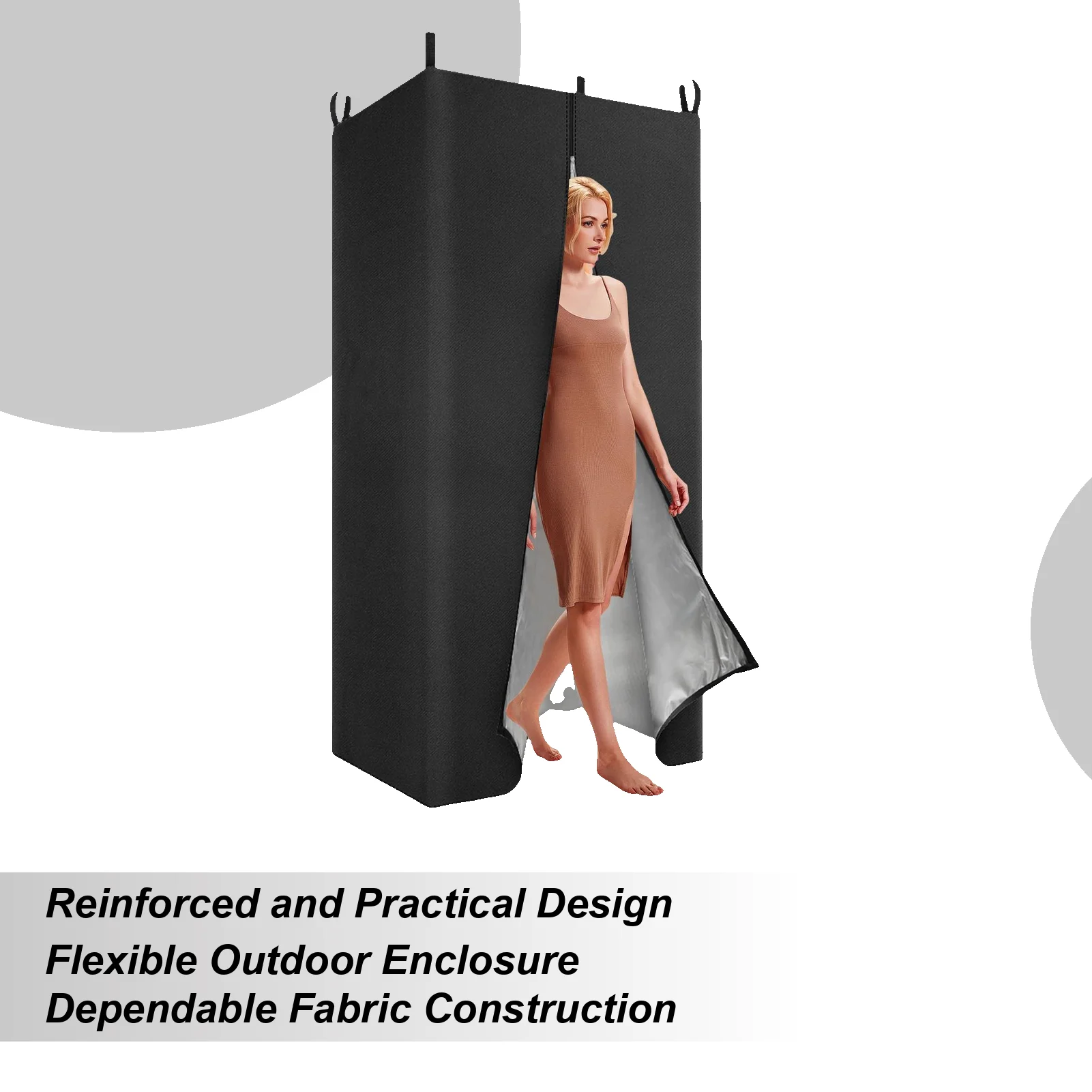 

Privacy Tent for Pontoon Changing Privacy Pontoon Tent Heavy Duty Zipper Closure Shelter for Men Teens Adults Women Girls Travel